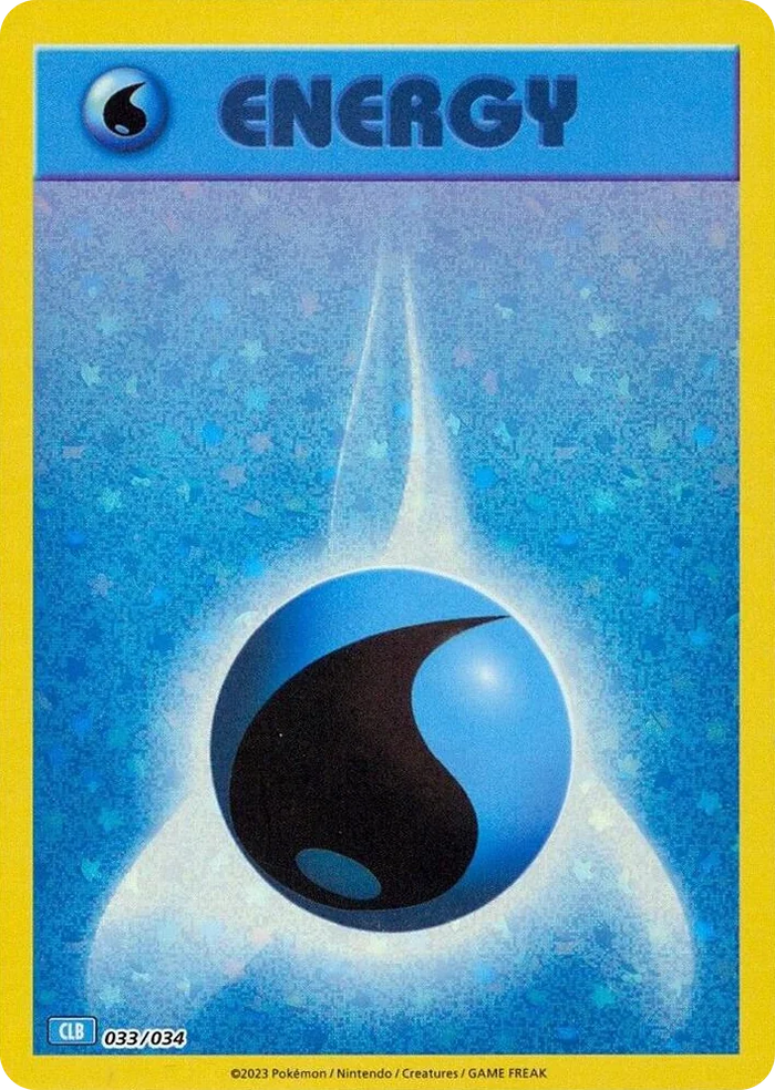 0033 Basic Water Energy Classic Collection Trading Card Game Classic