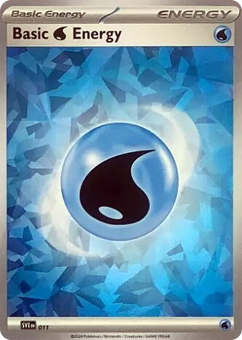 0011 Basic Water Energy (Cracked Ice Holo) Common Scarlet & Violet Energies