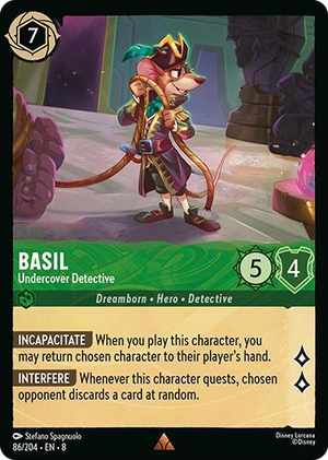 0086 Basil - Undercover Detective Rare Reign of Jafar