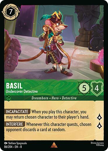 0086 Basil - Undercover Detective Rare Reign of Jafar