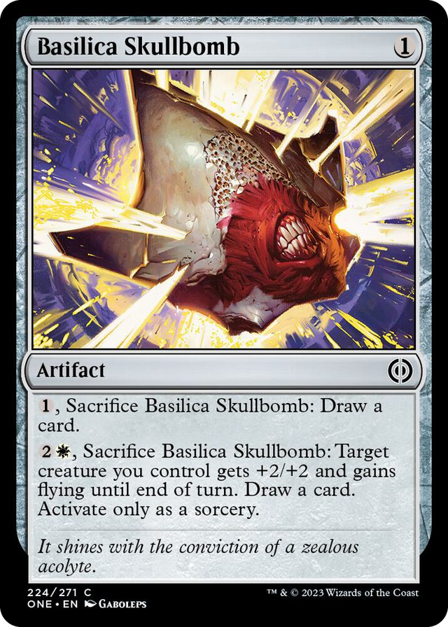 0224 Basilica Skullbomb C Phyrexia: All Will Be One