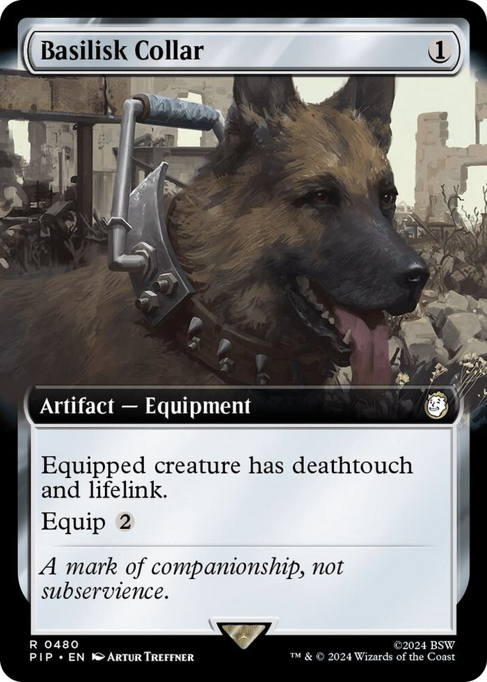 Basilisk Collar (Extended Art) #480 R - Universes Beyond: Fallout Pokemon card