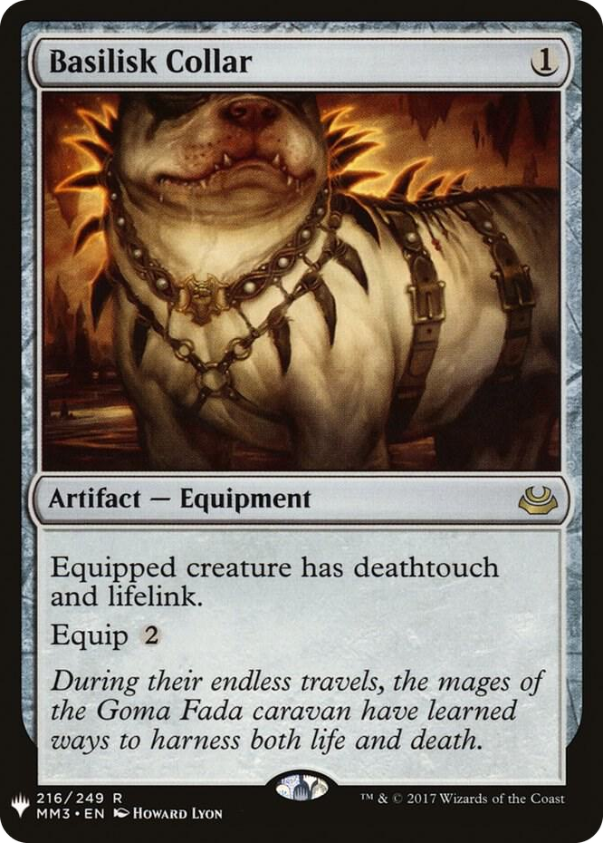 Basilisk Collar (MM3) #216 R - The List Reprints Pokemon card