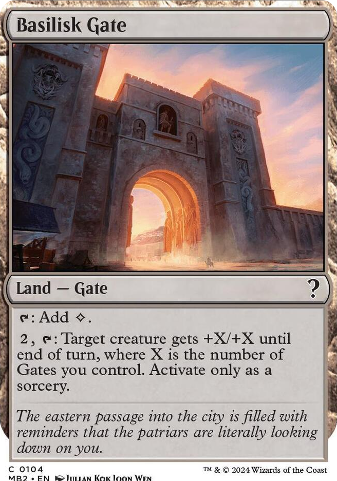 0104 Basilisk Gate (White Border) C Mystery Booster 2