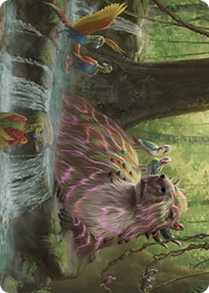 0022 Basking Capybara Art Card S Art Series: The Lost Caverns of Ixalan