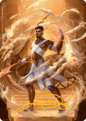 0009 Basri, Tomorrow's Champion Art Card (Gold-Stamped Signature) S Art Series: Aetherdrift