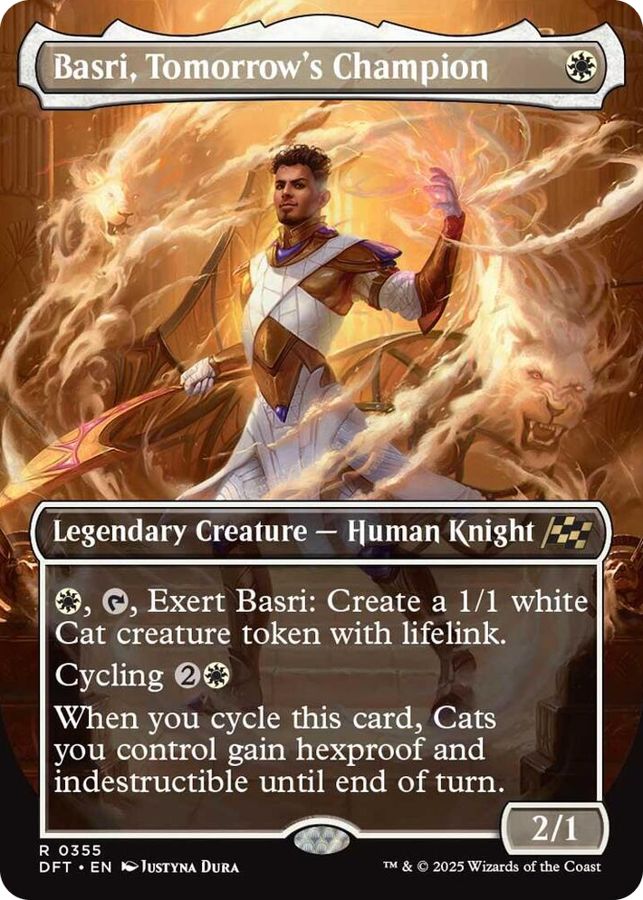0355 Basri, Tomorrow's Champion (Borderless) R Aetherdrift