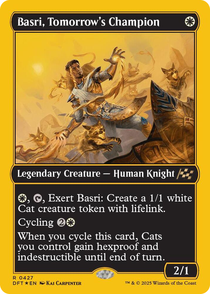 0427 Basri, Tomorrow's Champion (First-Place Foil) R Aetherdrift