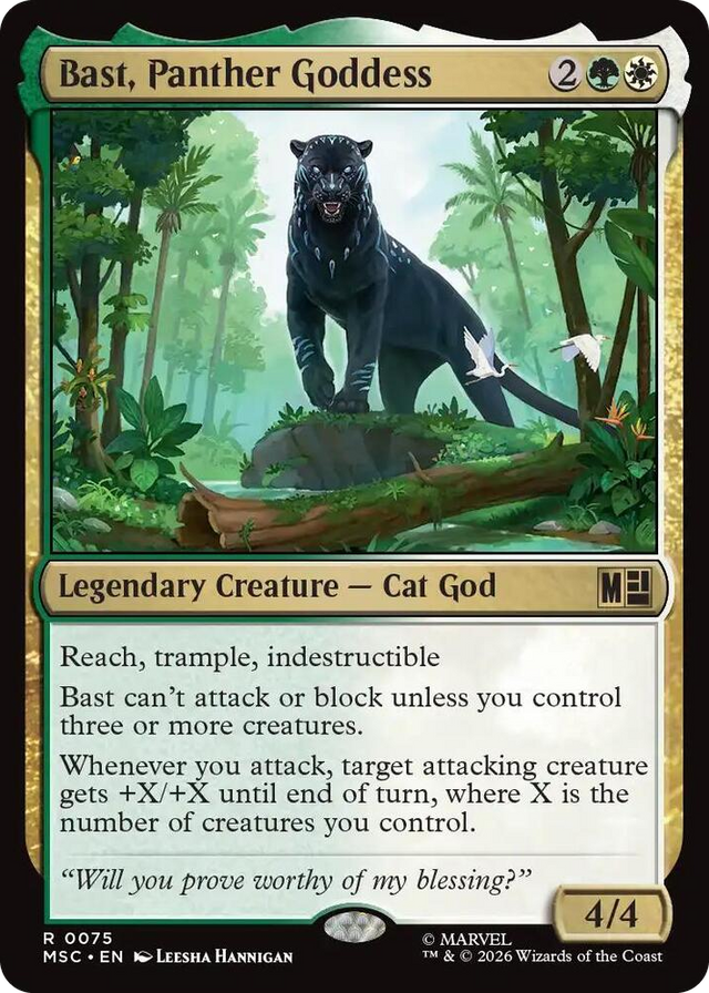 0075 Bast, Panther Goddess R Commander: Marvel Super Heroes