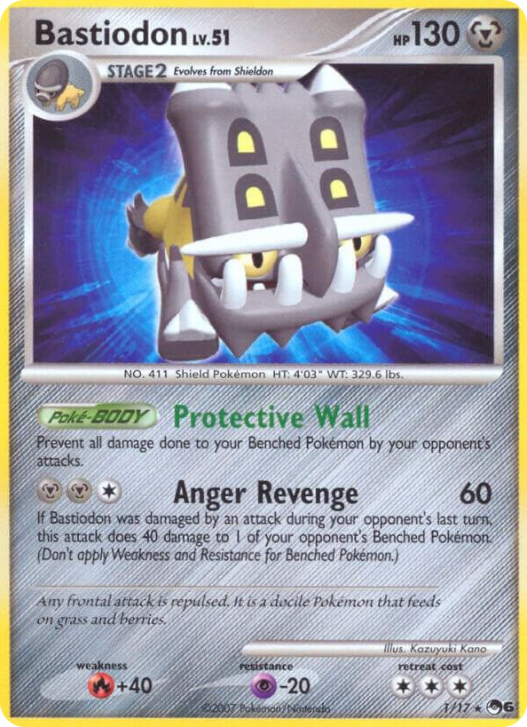 0001 Bastiodon Rare POP Series 6