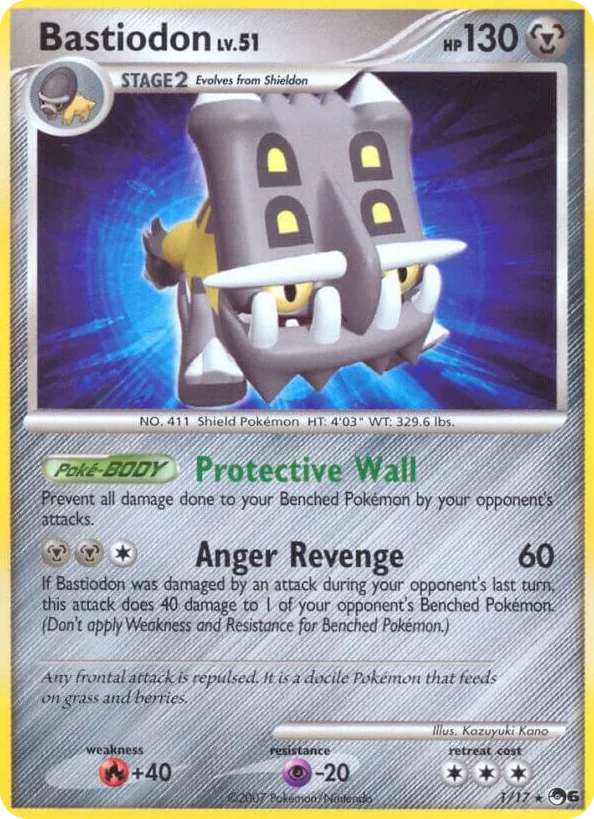0001 Bastiodon Rare POP Series 6