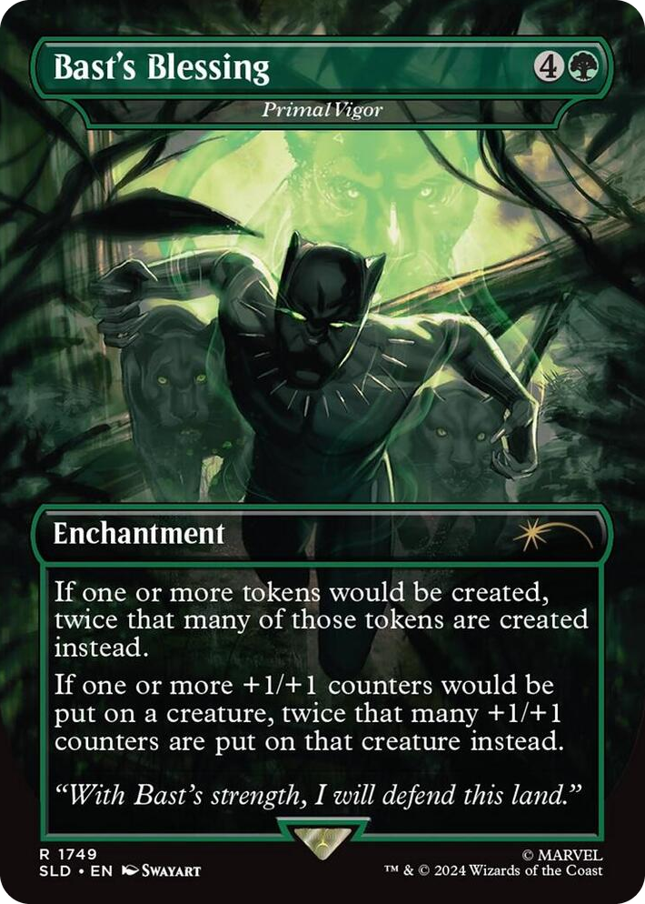 1749 Bast's Blessing - Primal Vigor R Secret Lair Drop Series
