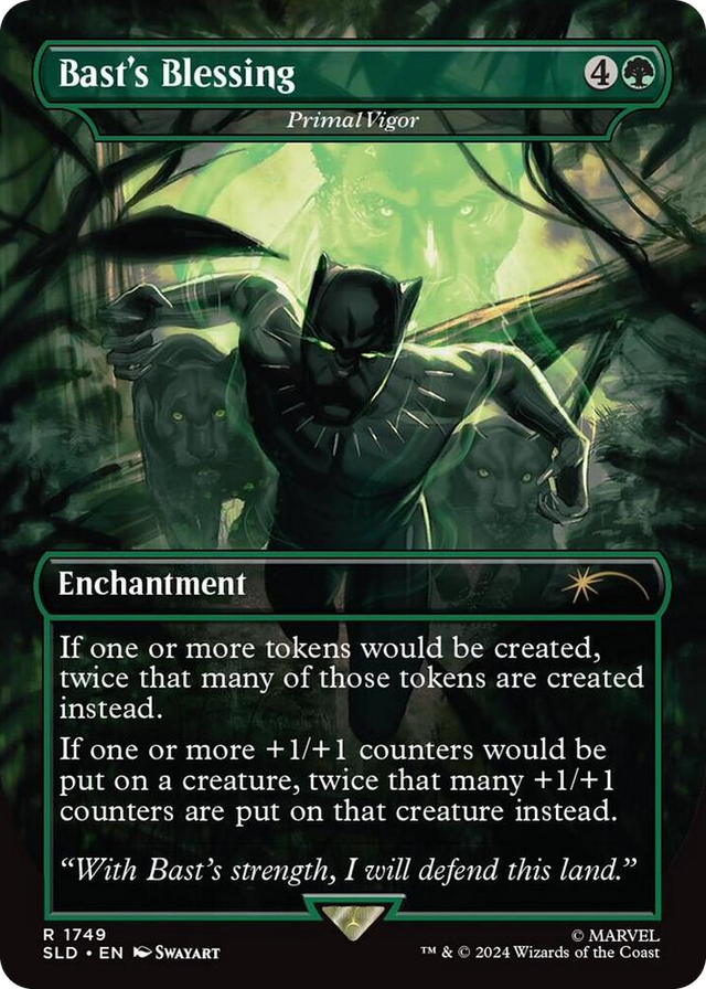 1749 Bast's Blessing - Primal Vigor R Secret Lair Drop Series