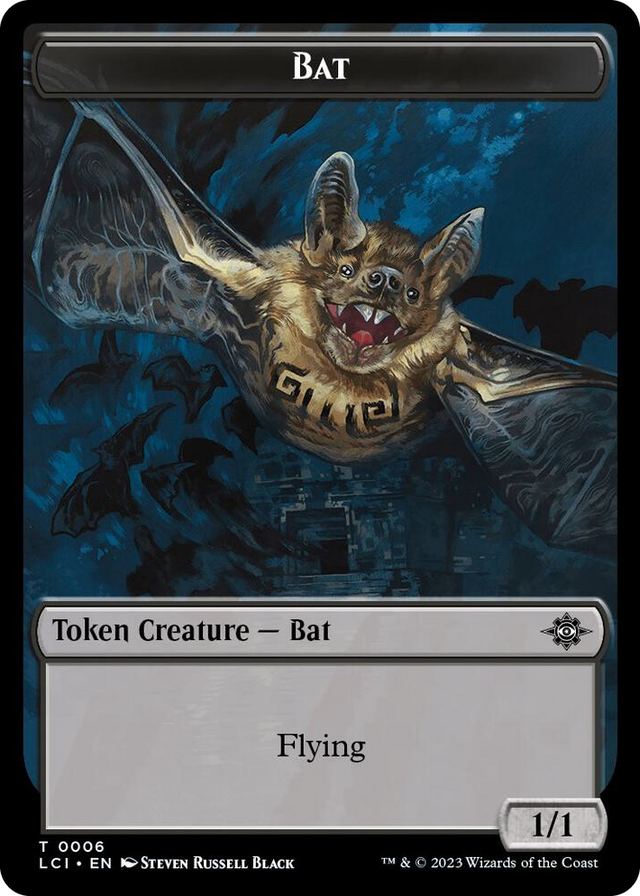 0006 Bat // Vampire (0004) Double-Sided Token T The Lost Caverns of Ixalan
