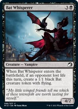 0086 Bat Whisperer C Innistrad: Midnight Hunt