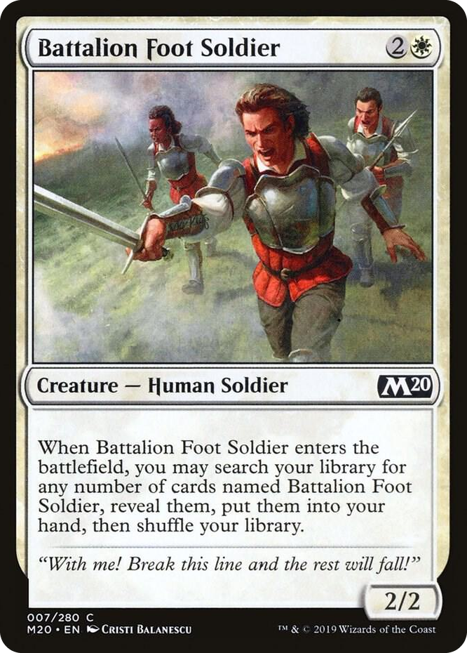 0007 Battalion Foot Soldier C Core Set 2020