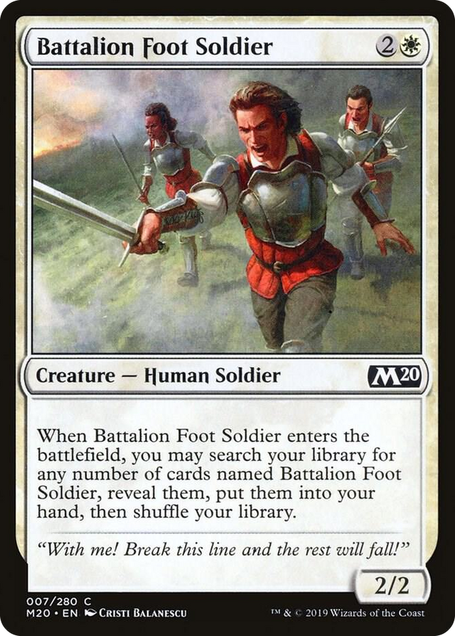 0007 Battalion Foot Soldier C Core Set 2020