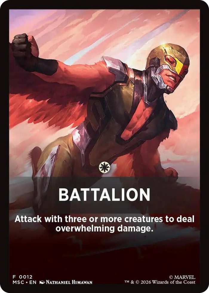 Battalion Theme Card #12 T - Commander: Marvel Super Heroes Pokemon card