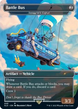 Battle Bus - Smuggler's Copter #446 R - Secret Lair Drop Series Pokemon card