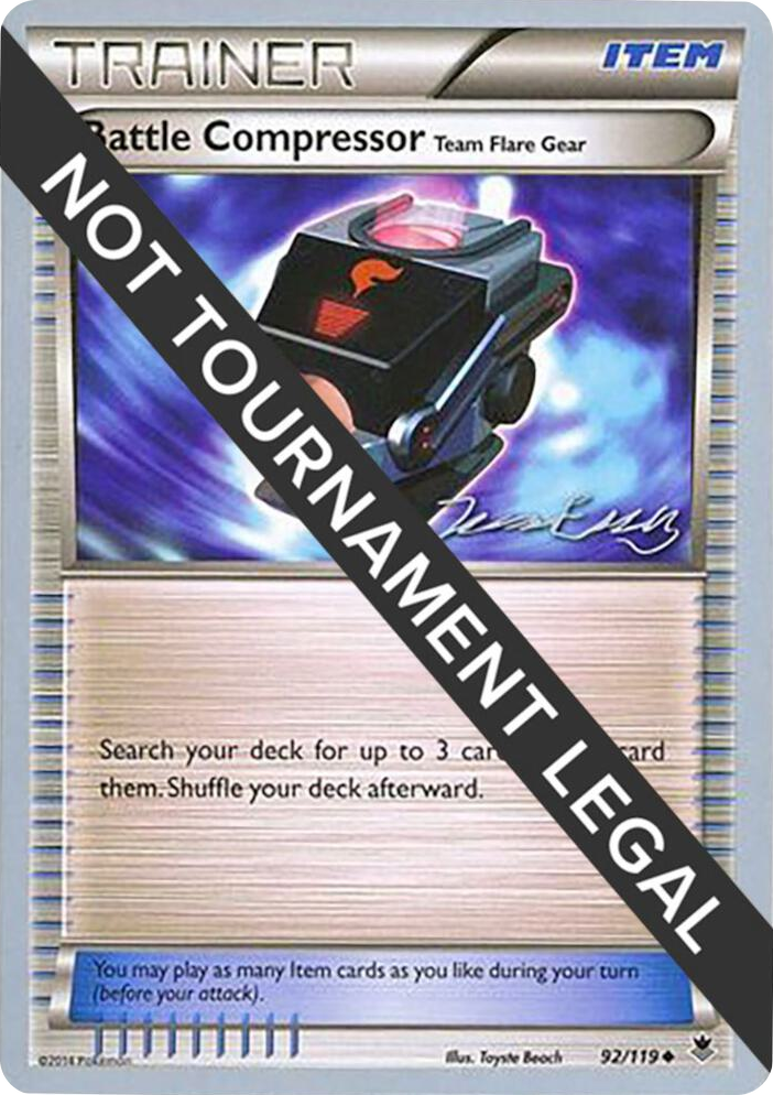 0092 Battle Compressor (Team Flare Gear) - 2016 (Jesper Eriksen) Uncommon World Championship Decks