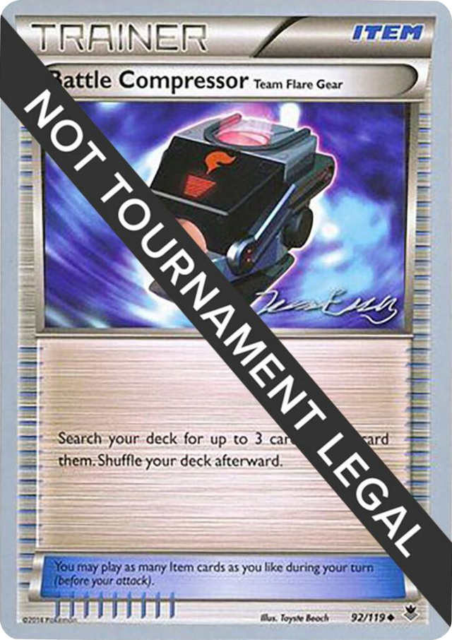 0092 Battle Compressor (Team Flare Gear) - 2016 (Jesper Eriksen) Uncommon World Championship Decks