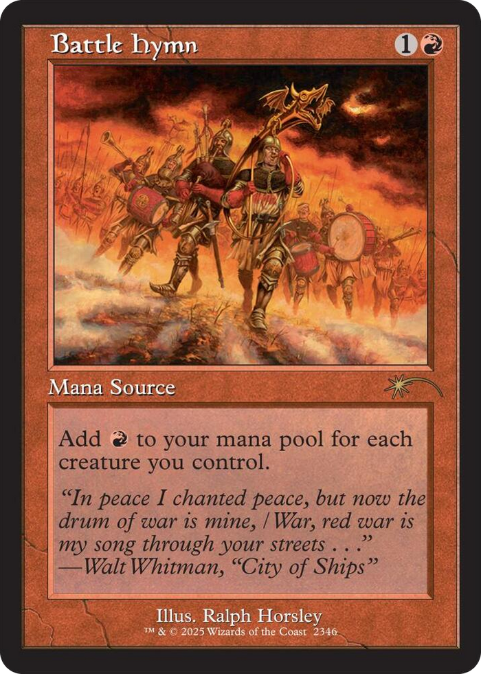 Battle Hymn #2346 R - Secret Lair Drop Series Pokemon card