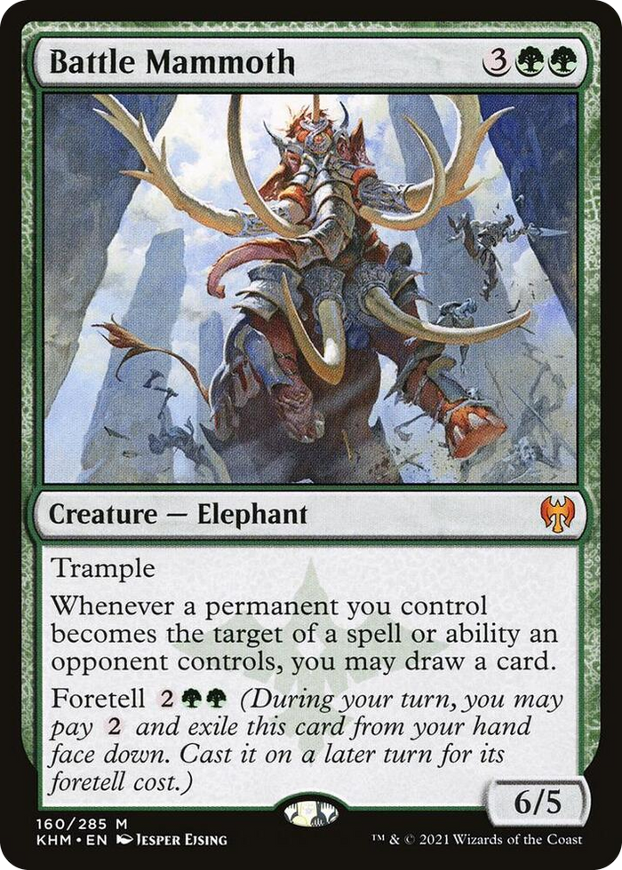 Battle Mammoth #160 M - Kaldheim Pokemon card