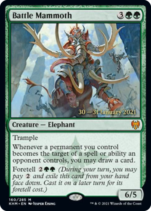 0160 Battle Mammoth M Prerelease Cards
