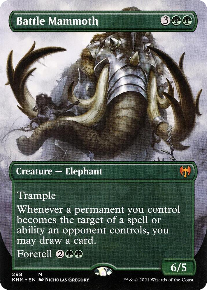 0298 Battle Mammoth (Borderless) M Kaldheim