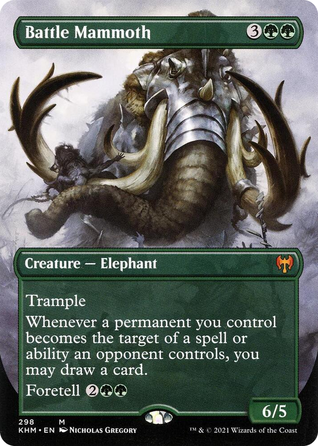 0298 Battle Mammoth (Borderless) M Kaldheim