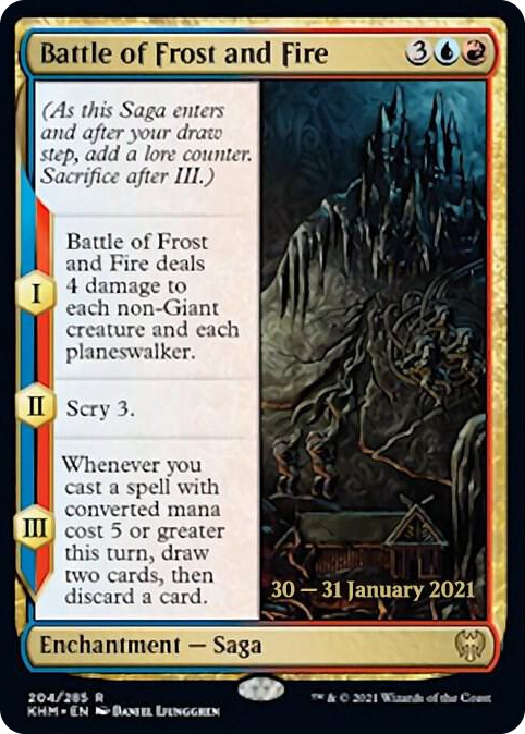 Battle of Frost and Fire #204 R - Prerelease Cards Pokemon card