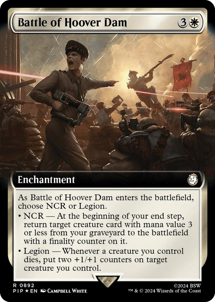 Battle of Hoover Dam (Extended Art) (Surge Foil) #892 R - Universes Beyond: Fallout Pokemon card