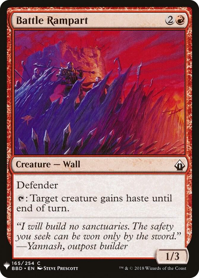 0165 Battle Rampart C The List Reprints