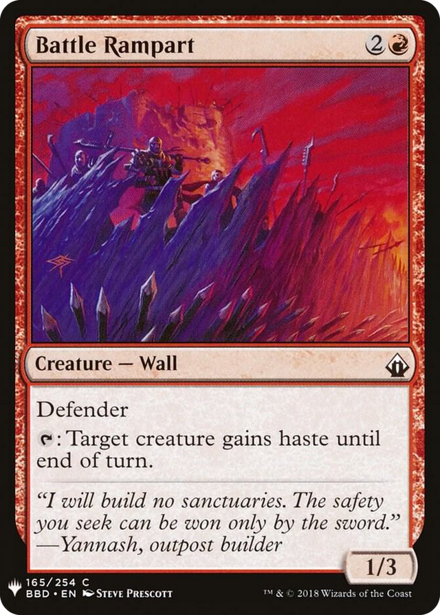 0165 Battle Rampart C The List Reprints