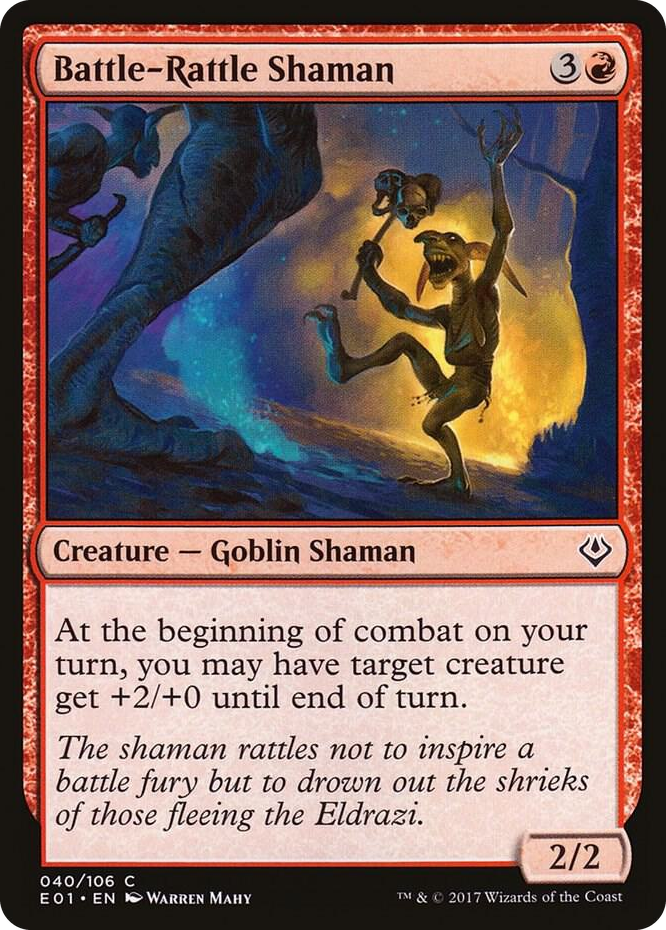 Battle-Rattle Shaman #40 C - Archenemy: Nicol Bolas Pokemon card