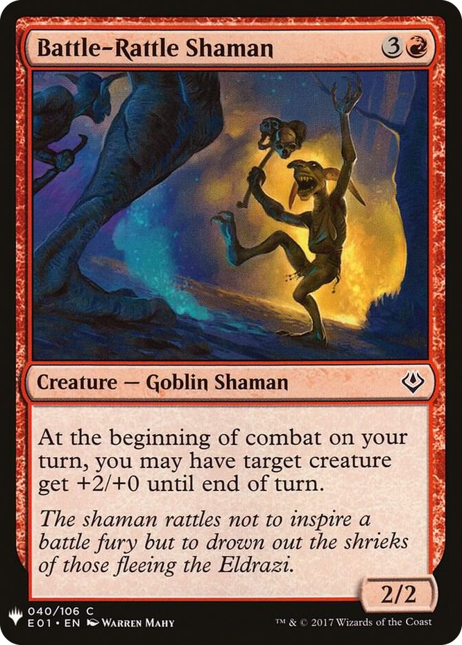 0040 Battle-Rattle Shaman C The List Reprints