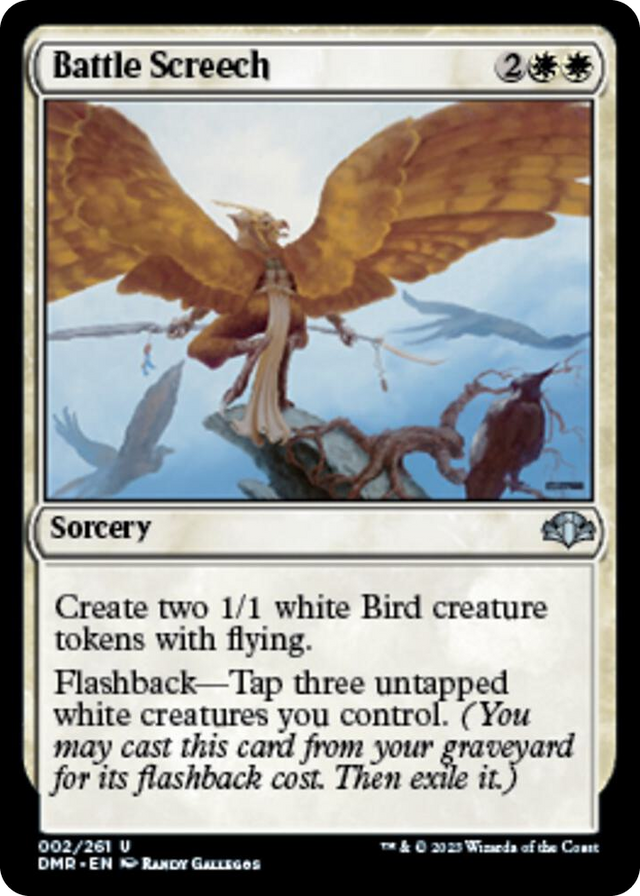 0002 Battle Screech U Dominaria Remastered
