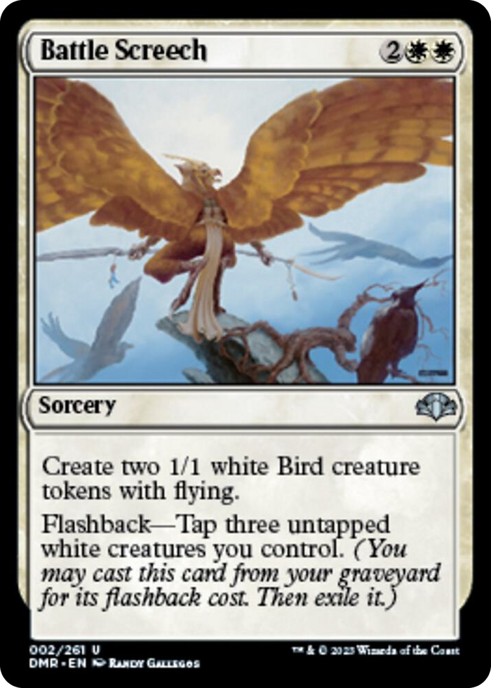 Battle Screech #2 U - Dominaria Remastered Pokemon card