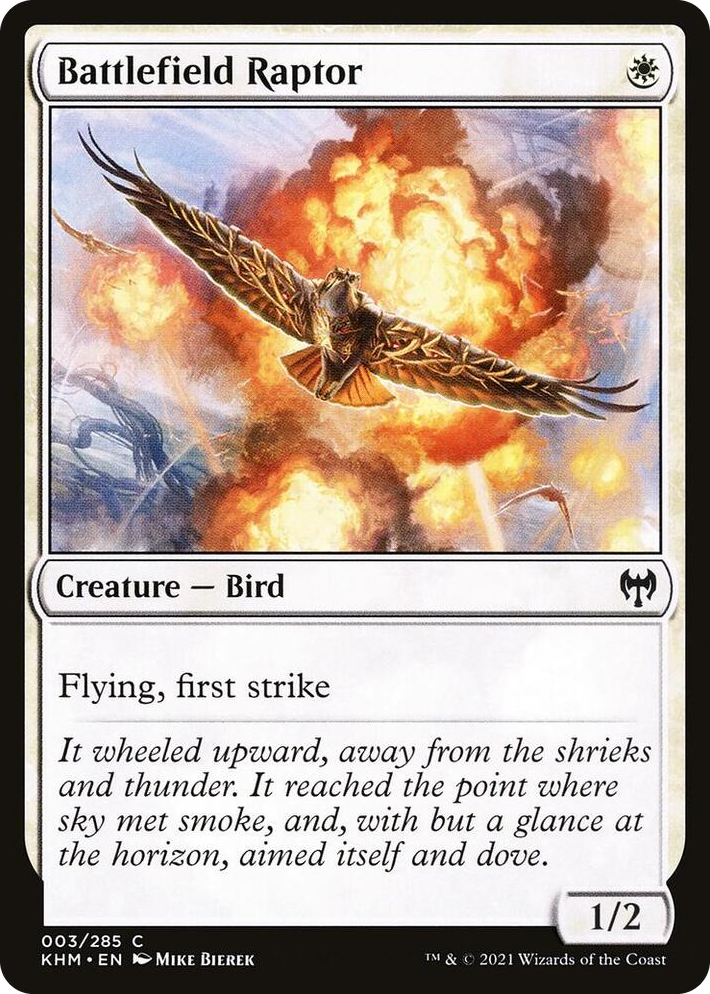 0003 Battlefield Raptor C Kaldheim