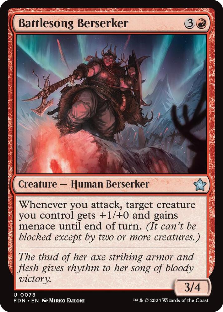 0078 Battlesong Berserker U Foundations
