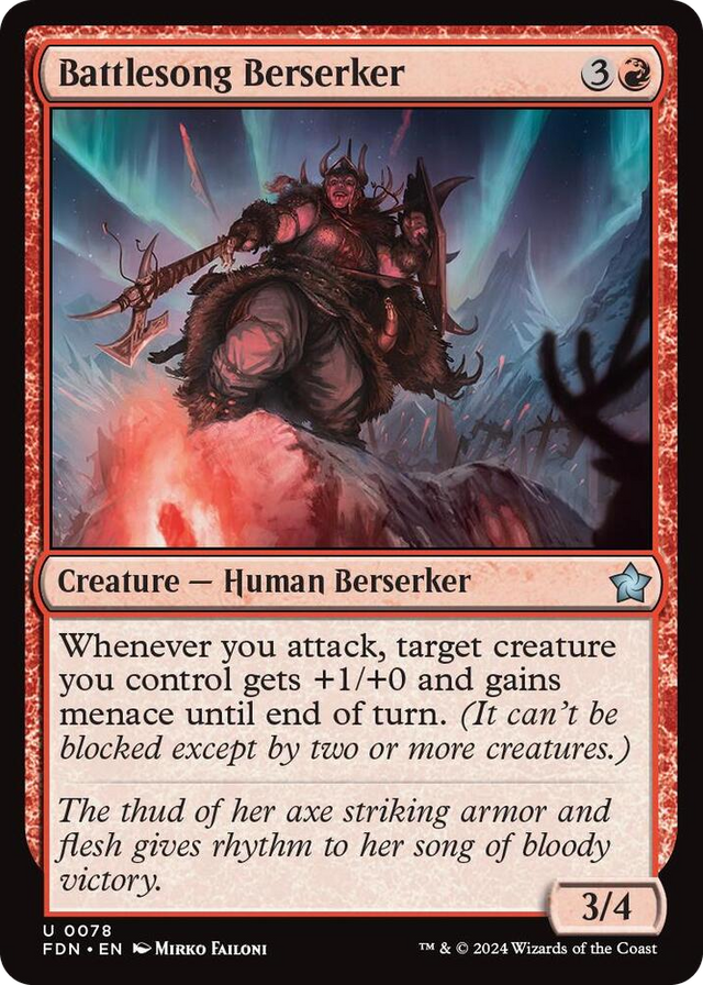 0078 Battlesong Berserker U Foundations