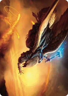 0014 Battlewing Mystic Art Card (Gold-Stamped Signature) S Art Series: Dominaria United