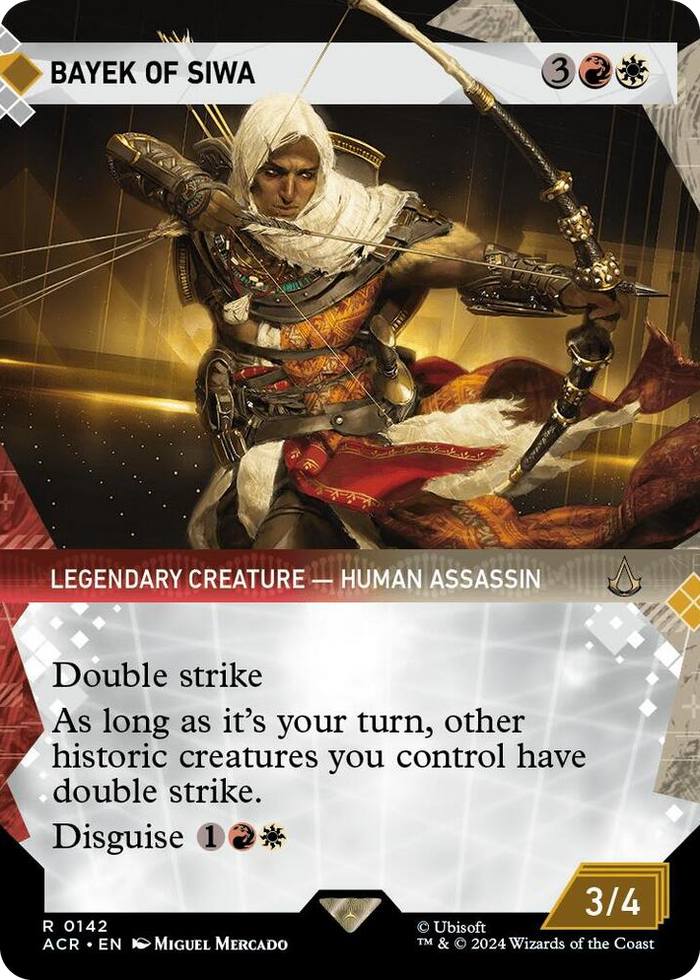 Bayek of Siwa (Showcase) #142 R - Universes Beyond: Assassin's Creed Pokemon card