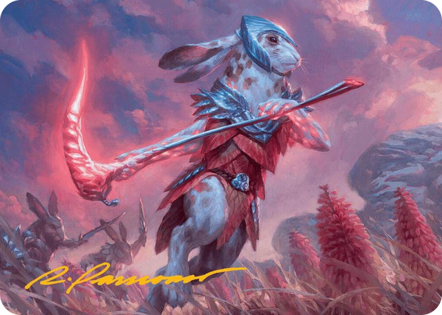 0025 Baylen, the Haymaker Art Card (Gold-Stamped Signature) S Art Series: Bloomburrow