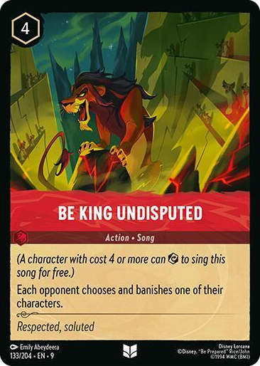 0133 Be King Undisputed Uncommon Fabled