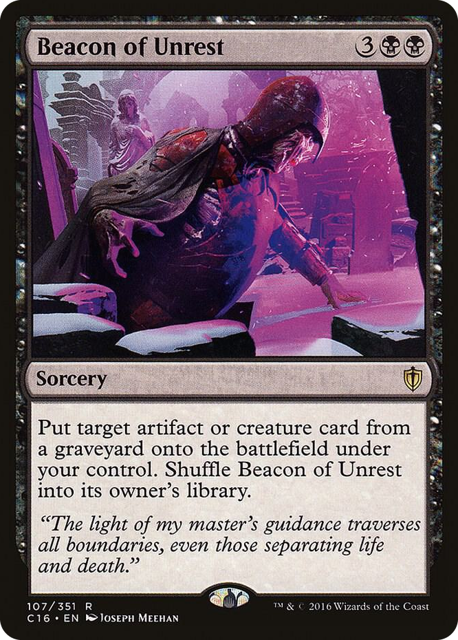 Beacon of Unrest #107 R - Commander 2016 Pokemon card