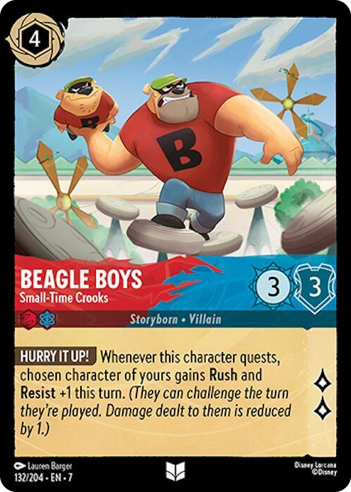 0132 Beagle Boys - Small-Time Crooks Uncommon Archazia's Island