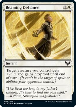 0009 Beaming Defiance C Strixhaven: School of Mages