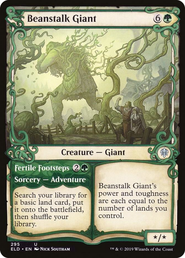 0295 Beanstalk Giant (Showcase) U Throne of Eldraine