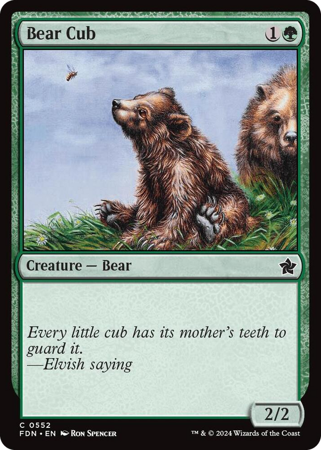 0552 Bear Cub C Foundations